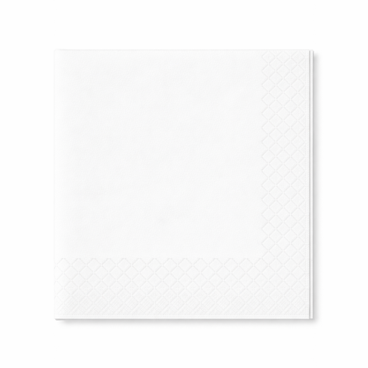 Servietten 40x40cm 2-lagig 1/4 Falz Weiss - 2000 Stück