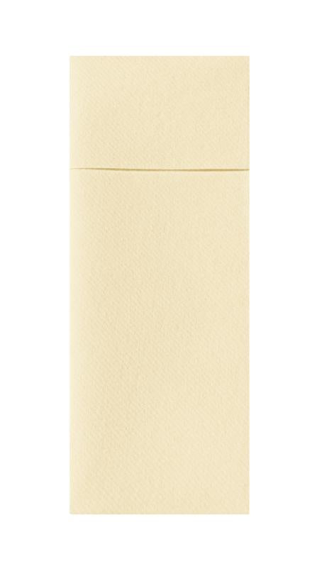 Airlaid Servietten Bestecktasche Creme 40x33cm - 480 Stück