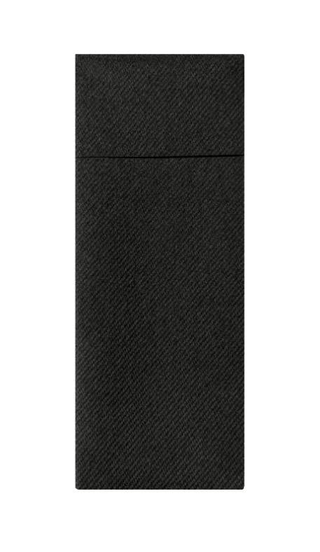 Airlaid Servietten Bestecktasche Schwarz 40x33cm - 480 Stück