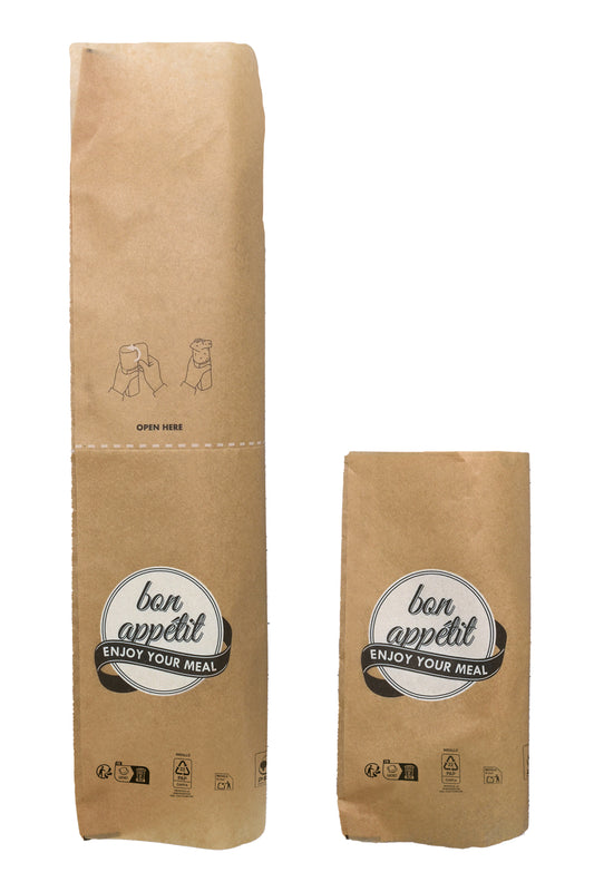 Streetfood Bags Dürüm Wrap Tasche 40x12+26cm - 1000 Stück