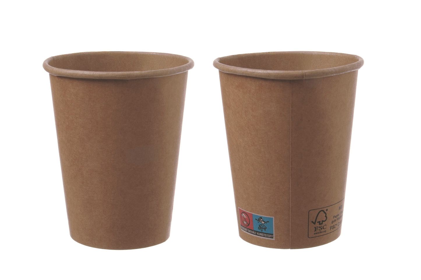 Kaffeebecher To Go Braun Kraft XL 0,30l Ø 90mm - 1000 Stück