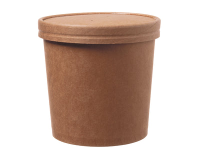 Suppenbecher mit Deckel Pappe PE 950ml - 500 Stück