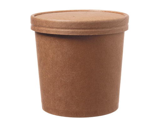 Suppenbecher mit Deckel Pappe PE 950ml - 500 Stück