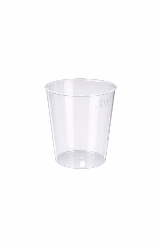Mehrweg Trinkbecher 0,1l transparent - 1400 Stück