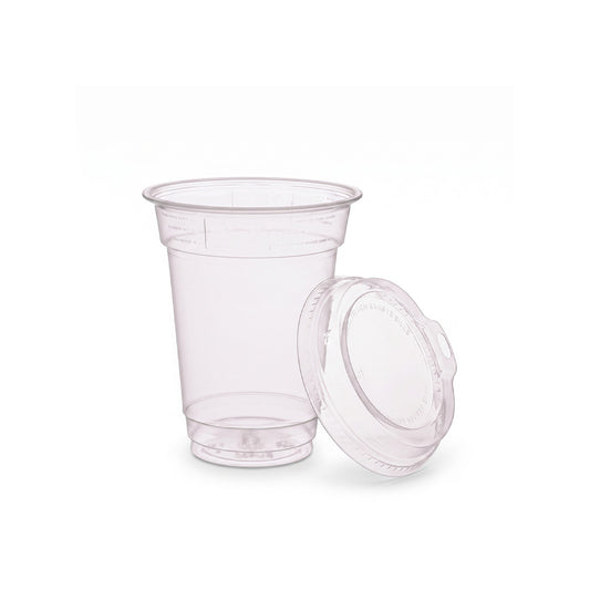 Smoothie Cup rPET 500ml 150x95mm mit Deckel Trinköffnung - 800 Stück