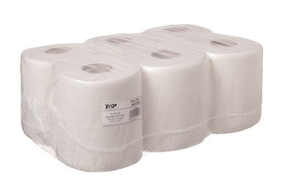 Handtuchrolle Innen und Außen 2-lagig weiß 19cm - 6 Rollen