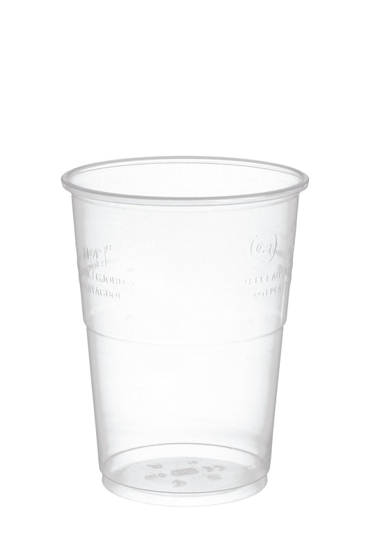 Trinkbecher glatt PP 0,4l transparent Ø95mm - 1600 Stück