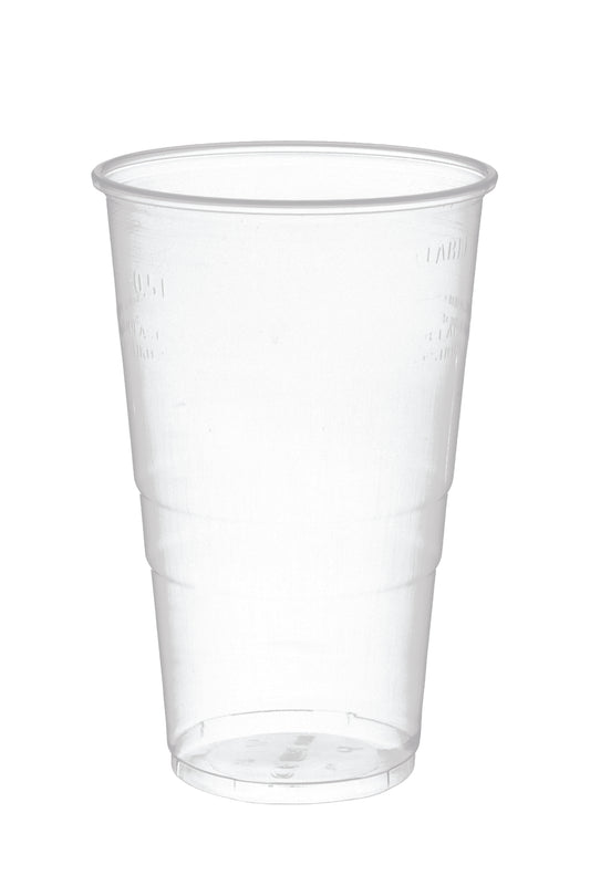 Trinkbecher glatt PP 0,5l transparent Ø95mm - 1600 Stück