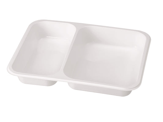Siegelschale 920 2-geteilt weiß 227x178x45mm - 500 Stück