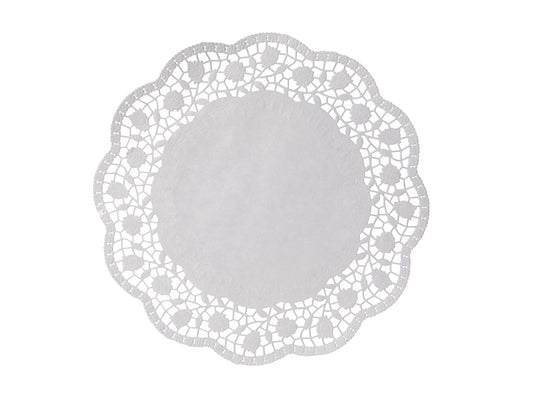 Tortenspitzen rund Ø 14 cm weiss - 2000 Stück