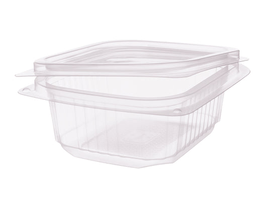 Salat Klappboxen eckig PP 200ml 127x105x35mm - 500 Stück