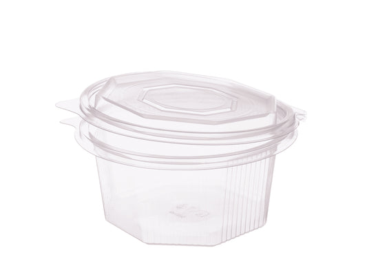 Salat Klappboxen 8-eckig 250ml 116x116x33mm - 500 Stück