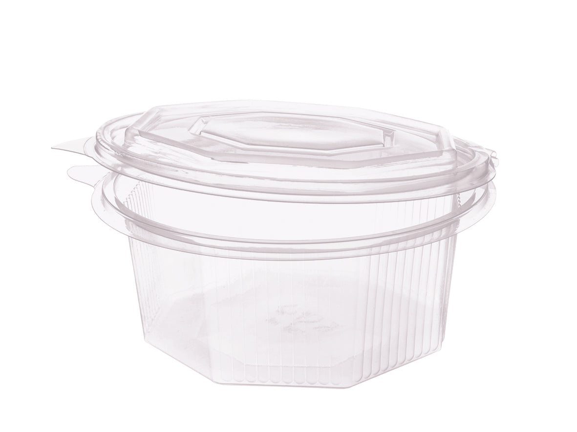 Salat Klappboxen 8-eckig 750ml 129x129x66mm - 300 Stück
