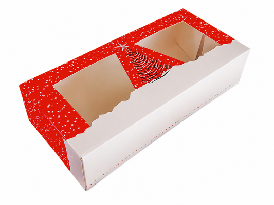 Stollenkarton Geschenkkarton Weihnachten 340x160x80mm - 25 Stück