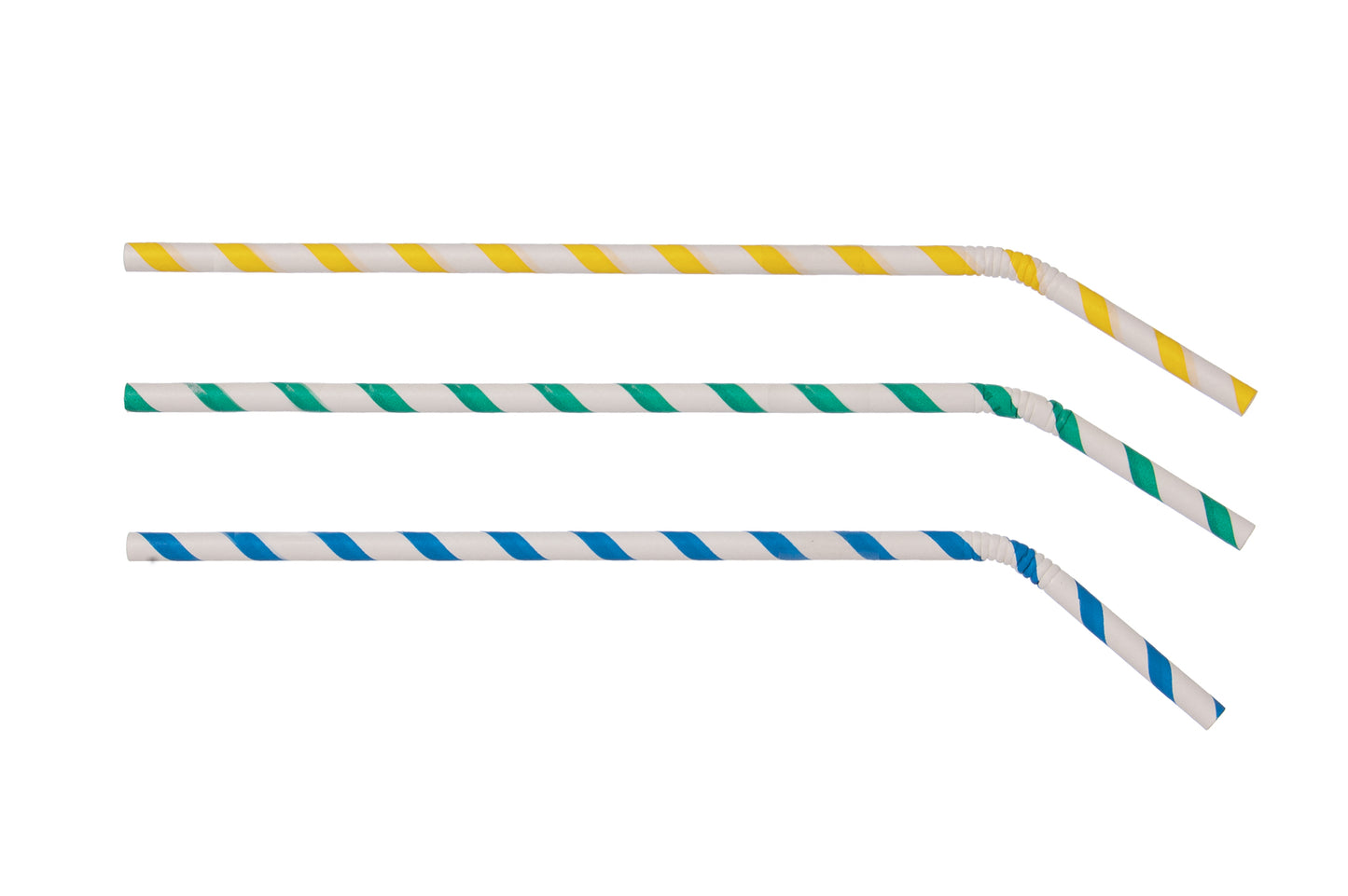 Trinkhalm Papier Bunt Flexibel 5,8x220mm - 3600 Stück