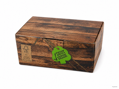 Snackbox Pappe Enjoy Green 124x65x50mm - 600 Stück
