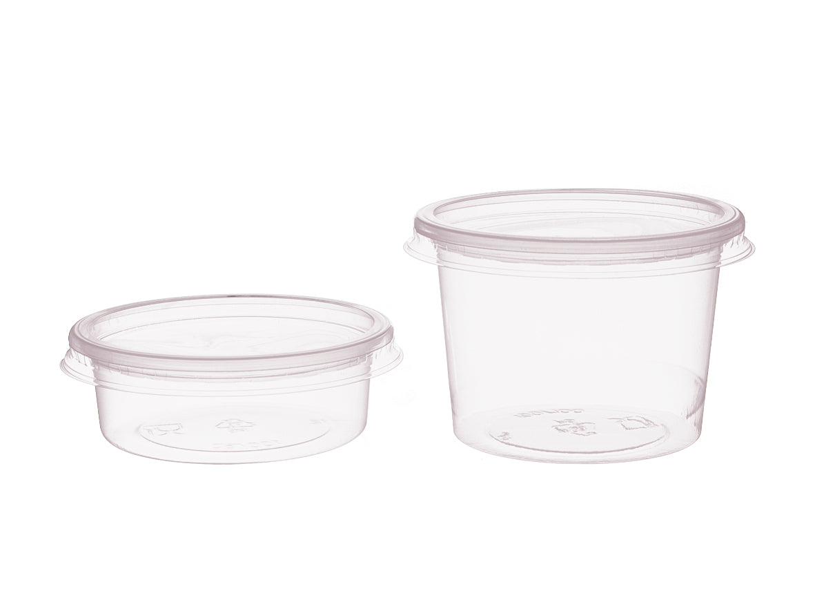 Dressingbecher rund 100ml mit Deckel 72x44mm - 500 Stück