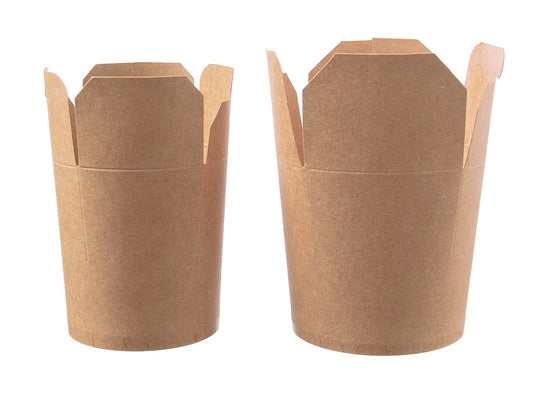 Snackbox Nudelbox Asiabox braun 470ml - 500 Stück