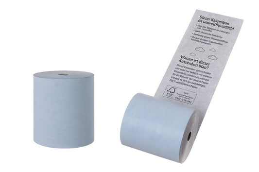 Thermorolle BLUE4EST mit Text 80/73/12 Länge 75m - 50 Stück