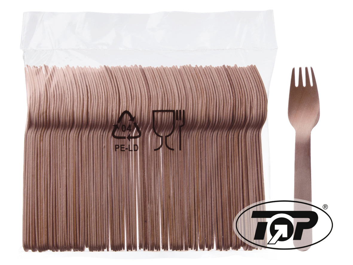 Holzgabel gebogen 16cm - 10000 Stück