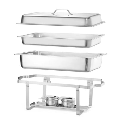 Chafing Dish Gastronorm 1/1, HENDI, Kitchen Line, 9L, 2 Stk., 600x358x(H)295mm