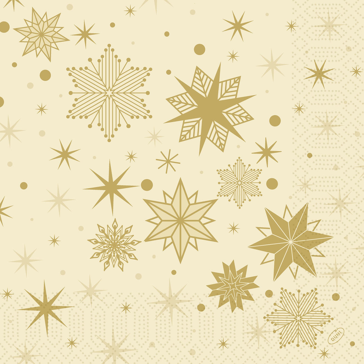 Servietten 40x40cm 3-lagig 1/4 Falz Stargazing Cream