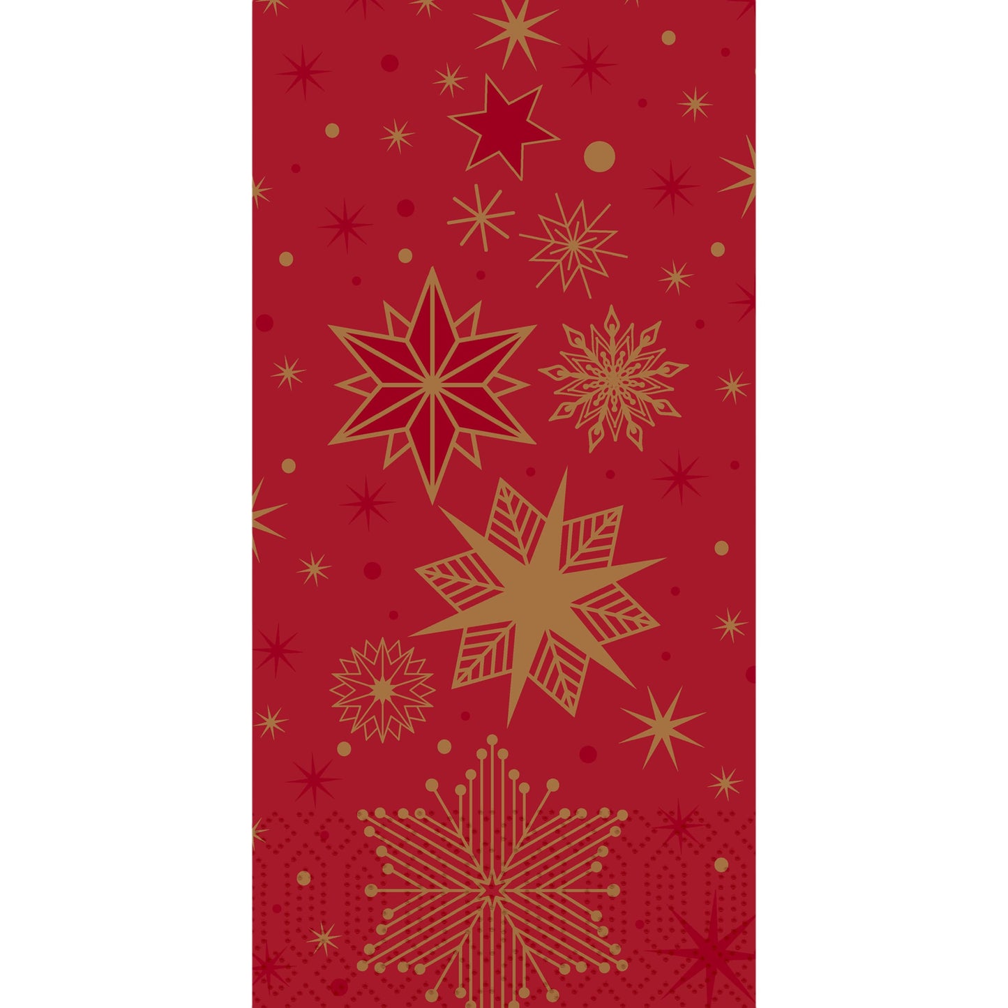 Servietten 40x40cm 3-lagig 1/8 Falz Stargazing Red - 1000 Stück
