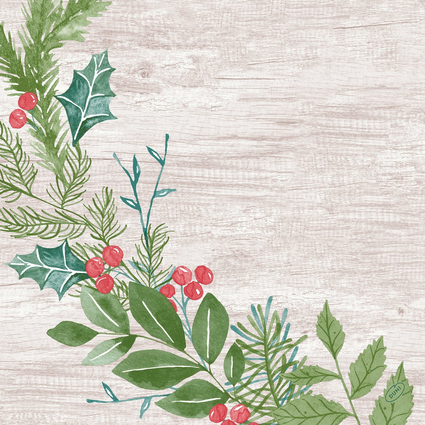 Soft Servietten 40x40cm 1/4 Falz Winter Greenery - 360 Stück