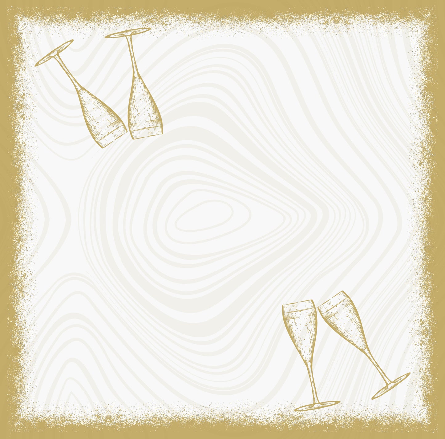 Bio Soft Servietten 40x40cm 1/4 Falz Sparkly Cheers White - 360 Stück