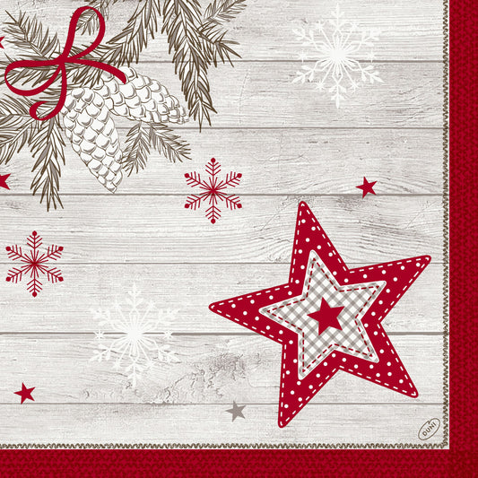 Dunilin Servietten 40x40cm 1/4 Falz Cozy Winter - 225 Stück