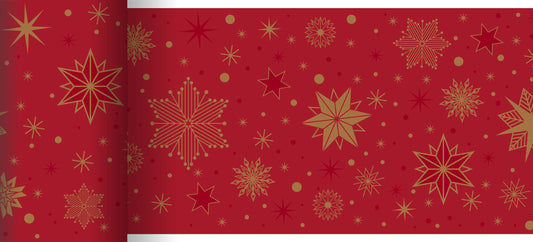 Dunicel Bio Tischläufer 20mx15cm Stargazing Red - 6 Rollen