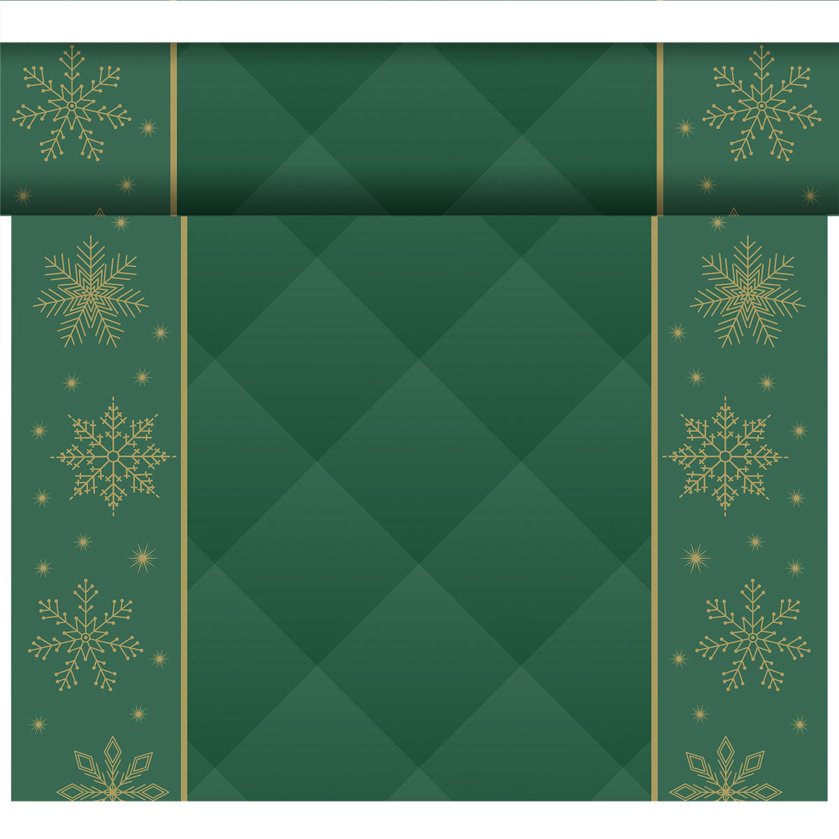 Dunicel Bio Tischläufer 24mx40cm Rhombus Green - 80 Abschnitte