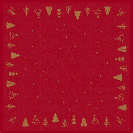 Einweg Dunisilk Tischdecken 84x84cm Shimmer Trees - 100 Stück