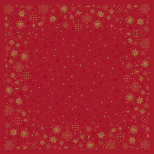 Einweg Dunisilk Tischdecken 84x84cm Stargazing Red - 100 Stück