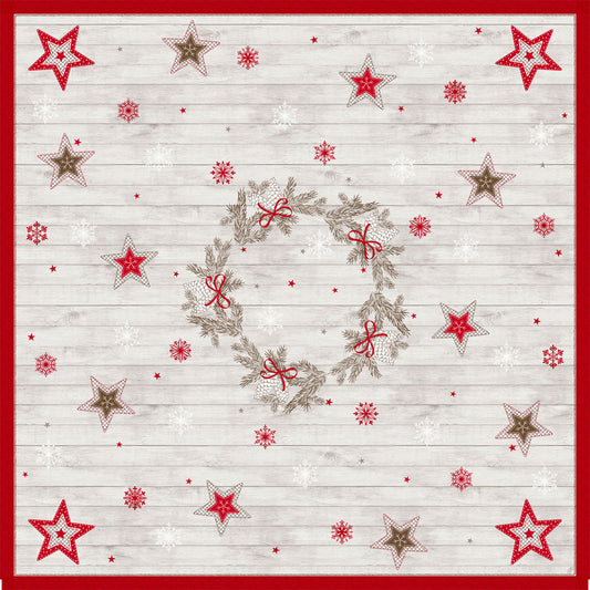 Einweg Dunicel Tischdecken 84x84cm Cozy Winter - 100 Stück