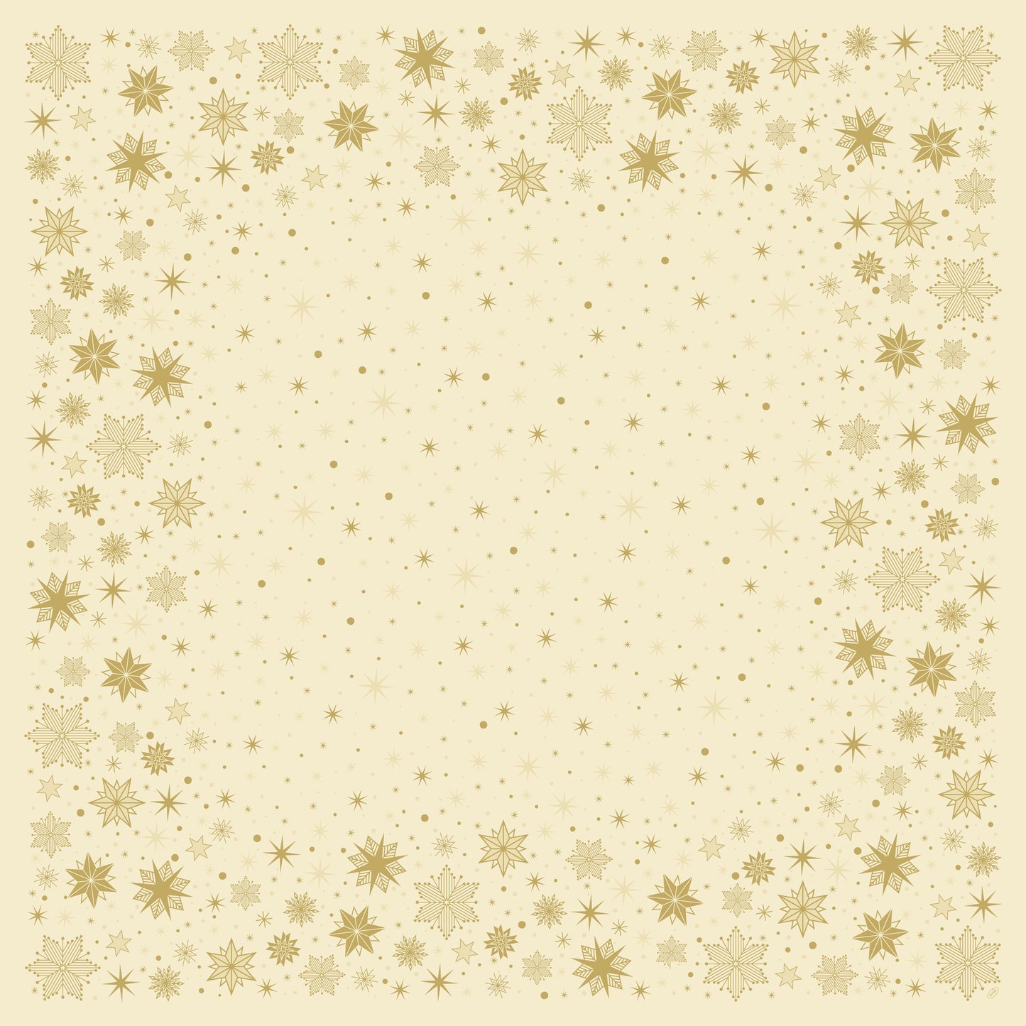 Einweg Dunicel Bio Tischdecken 84x84cm Stargazing Cream - 100 Stück