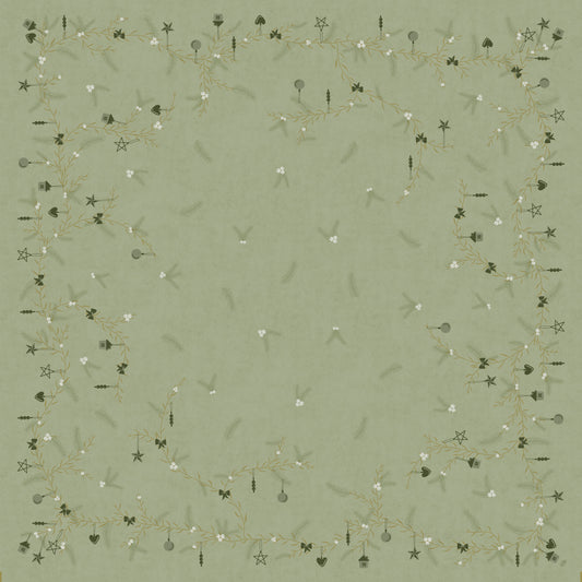 Einweg Dunicel Bio Tischdecken 84x84cm Noel Pistachio - 20 Stück