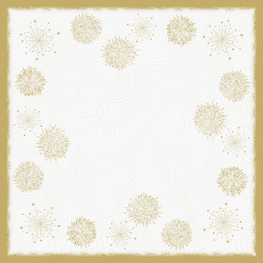 Einweg Dunicel Bio Tischdecken 84x84cm Sparkly White - 20 Stück
