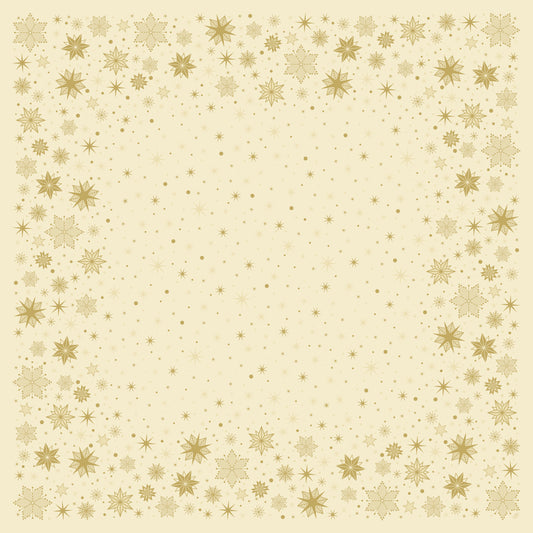Einweg Dunicel Bio Tischdecken 84x84cm Stargazing Cream - 100 Stück