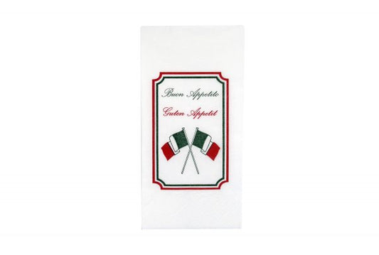 Servietten 40x40cm Italien Flagge 2-lagig 1/8 Buchfalz - 2400 Stück