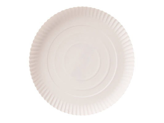 Pappteller rund Frischfaser weiß 30cm - 200 Stück