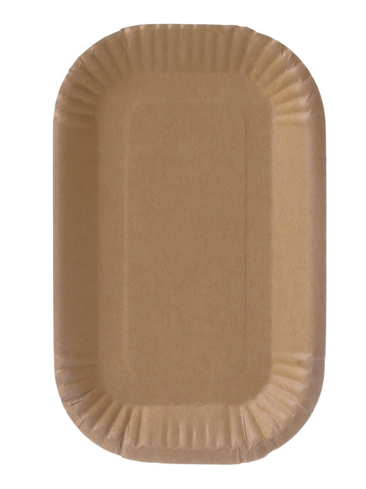 Bio Pappschale Pommesschale braun 15x23x2cm - 1000 Stück