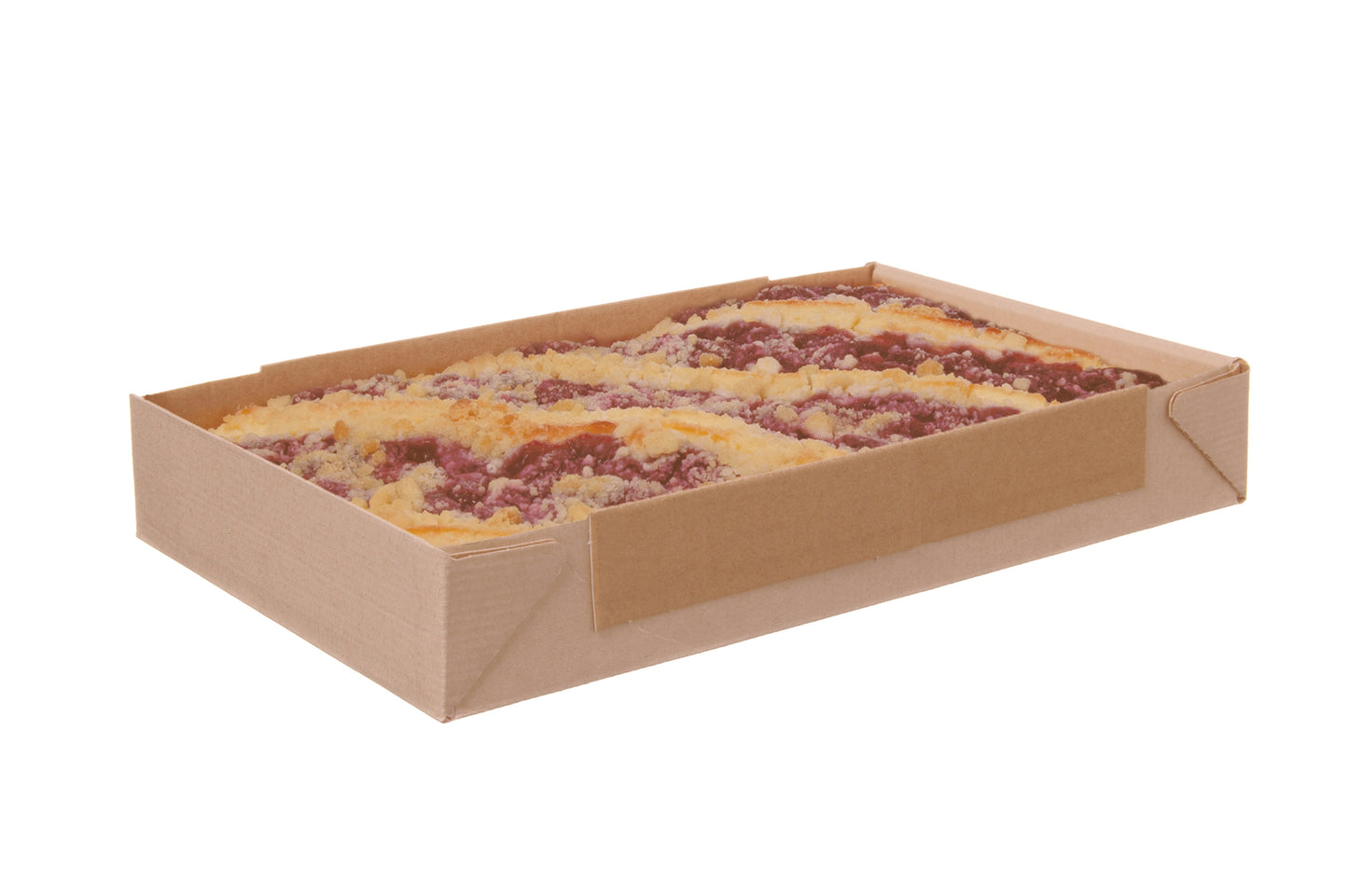 Einweg Kuchen Backform eckig braun 260x170x40mm - 400 Stück