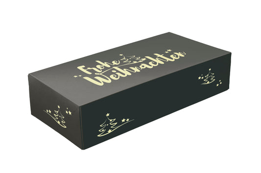 Stollenkarton Geschenkkarton Weihnachten 260x120x75mm - 25 Stück