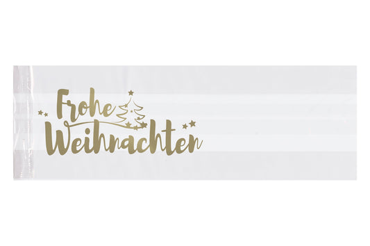 Seitenfaltenbeutel PP Weihnachten 100+50x300mm - 1000 Stück