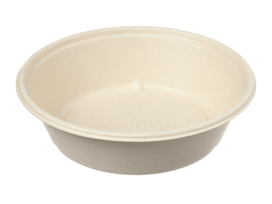 Einweg Salatschale mit Deckel 1200ml braun Bagasse - 160 Stück