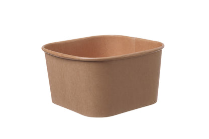 Salatschale quadratisch 750ml 130x130x60mm inkl. Deckel  - 300 Stück