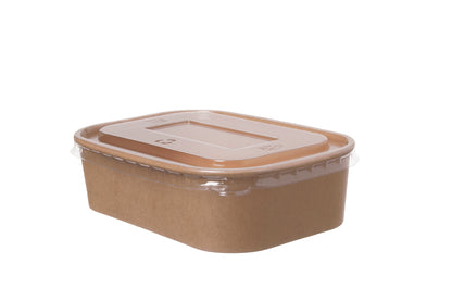 Salatschale rechteckig 500ml 171x118x42mm inkl. Deckel  - 300 Stück