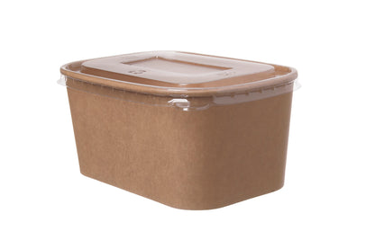 Salatschale rechteckig 1000ml 171x118x75mm inkl. Deckel  - 300 Stück