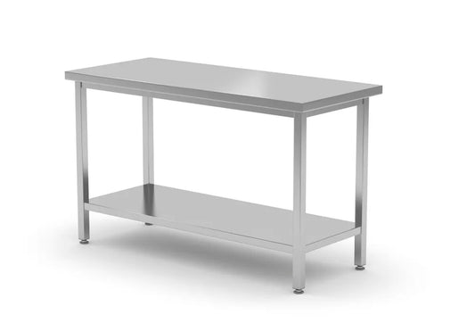 Zentraler Arbeitstisch – verschraubt, HENDI, Profi Line, 1800x700x(H)850mm